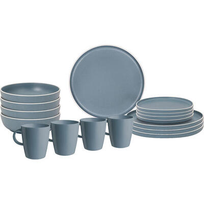 Melamine servies set lunch box dolomit stone touch camping borden 16st