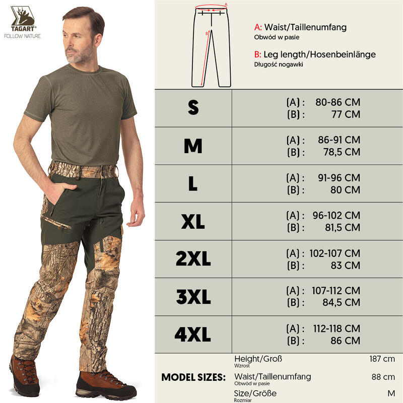 Herren Jagdhose Tagart IRON 2 3DX mit 3DX-Tarnung