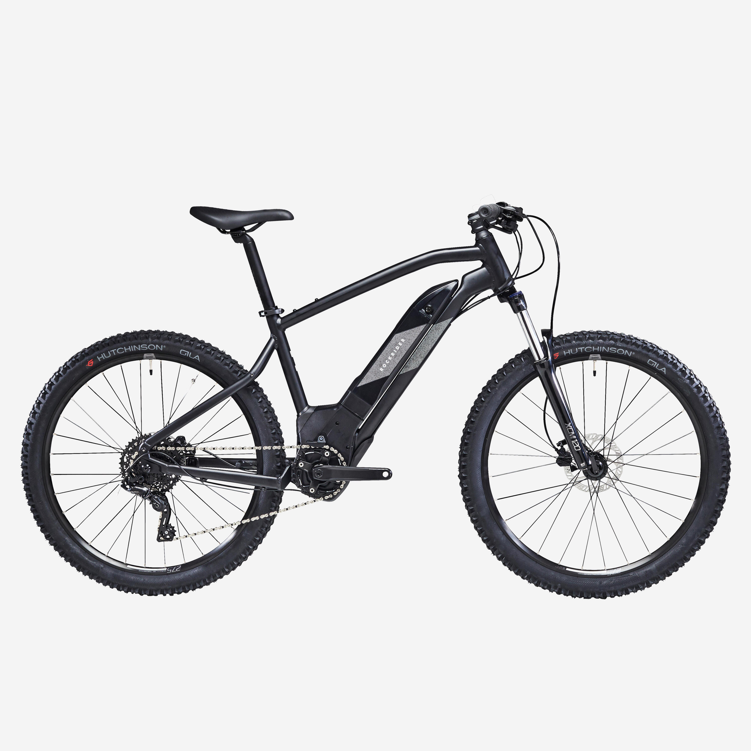 ROCKRIDER Tweedehands - Elektrische mountainbike E-ST 500 hardtail zwart... - UITSTEKEND