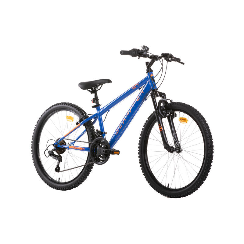 Bicicleta Infantil Montaña Scrapper Rueda 24" 18 Velocidades Azul