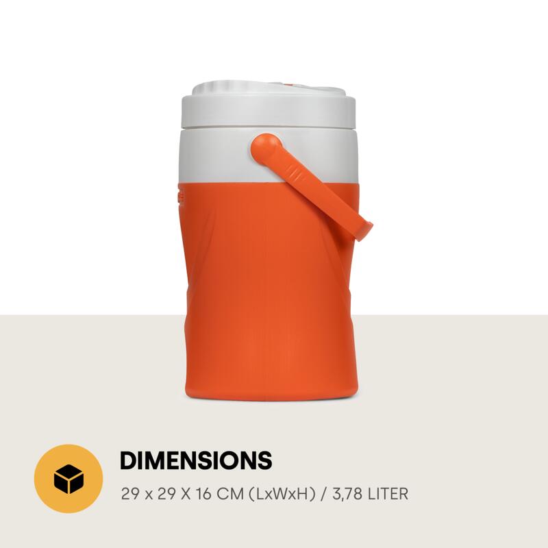 Pinnacle Platino 1 Gallon (3.78 liter) Drankkoeler Oranje