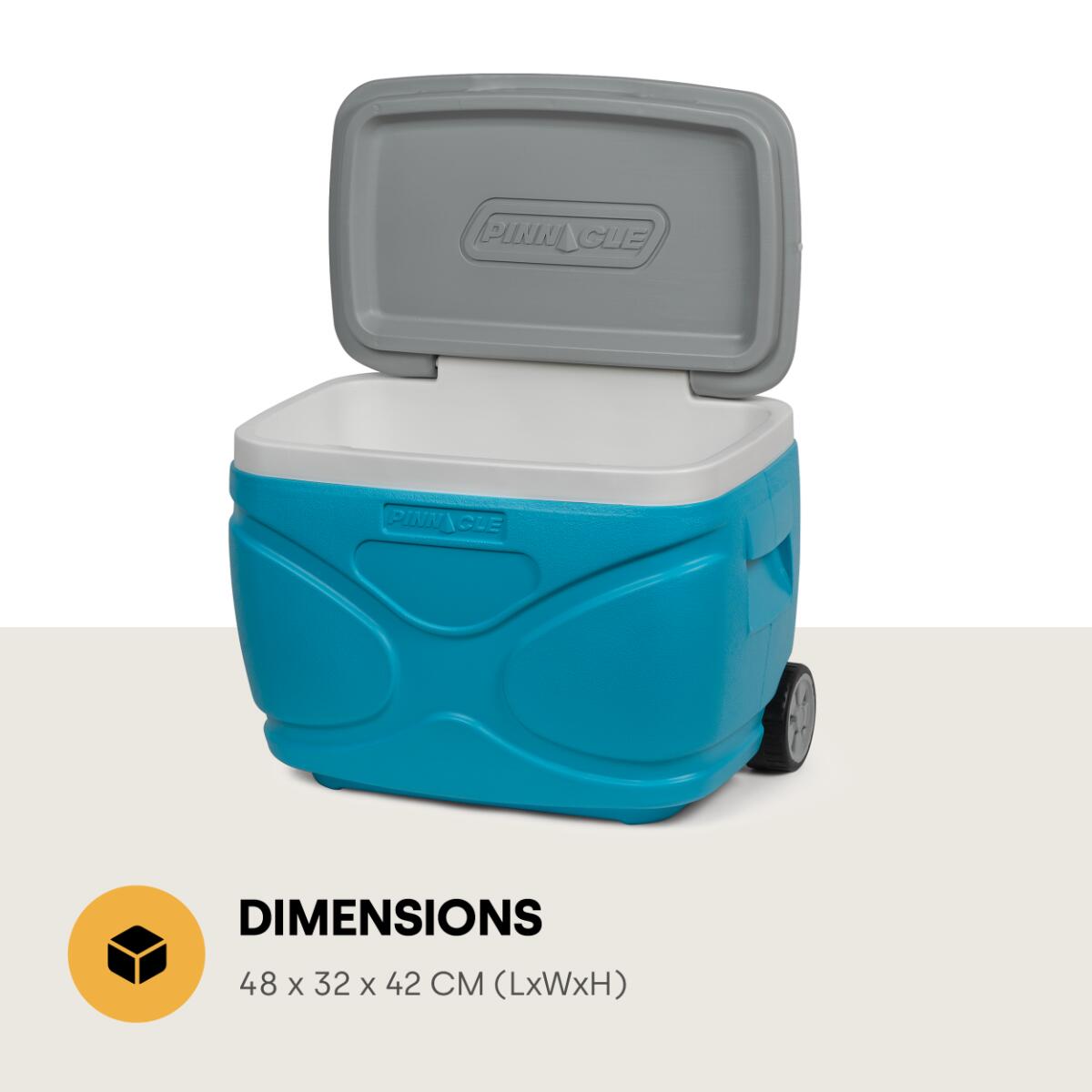 Pinnacle Prudence Roller Koelbox op wielen, 30L, Blauw 4/7