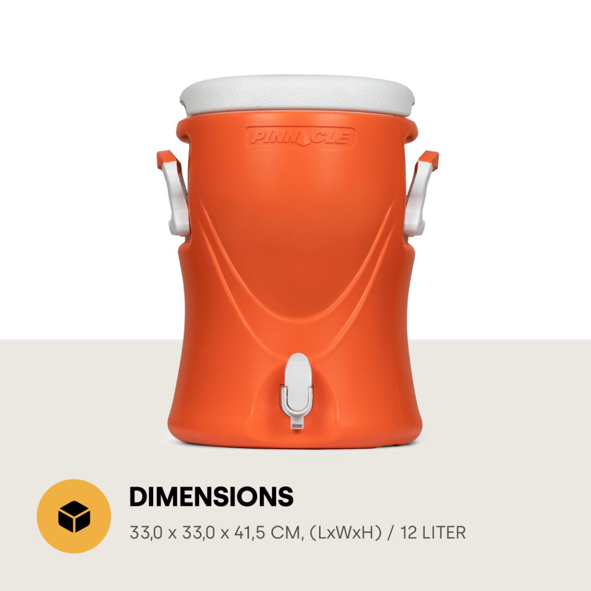 Pinnacle Platino 3 Gallon, Drankkoeler, 12L, Oranje 3/4