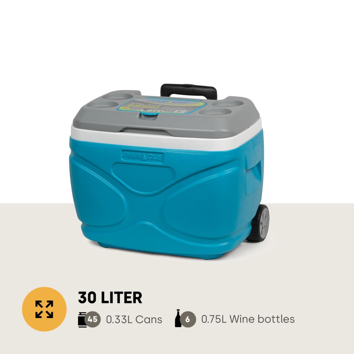 Pinnacle Prudence Roller Koelbox op wielen, 30L, Blauw 3/7