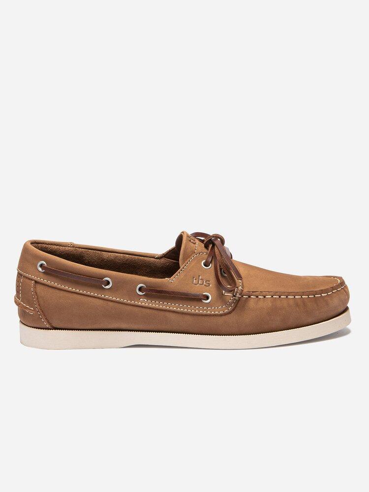 Chaussures bateau homme PHENIS Havane - cuir, lacets cuir 3/7