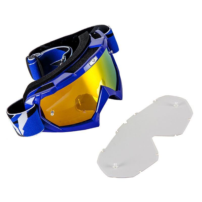 Masque cross VISION BLUE IRIDIUM adulte Bleu Prov 3/5