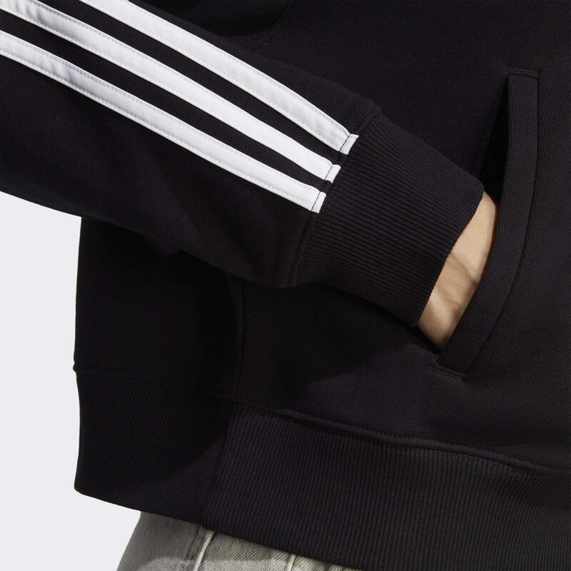 Essentials 3-Stripes French Terry Bomber Full-Zip Hoodie