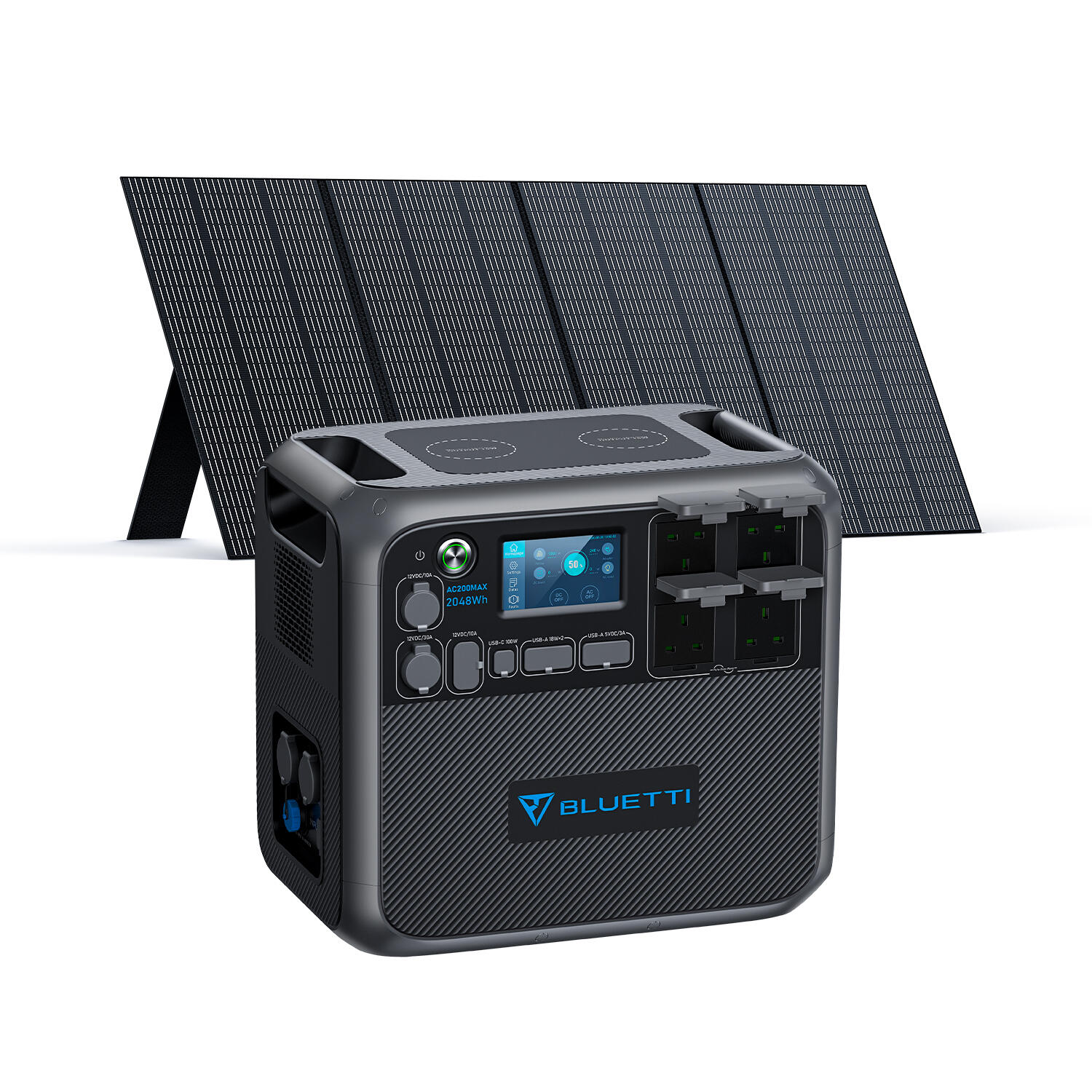 BLUETTI BLUETTI AC200MAX+PV350 Solar Generator LiFePO4 Battery for camping, Home Use