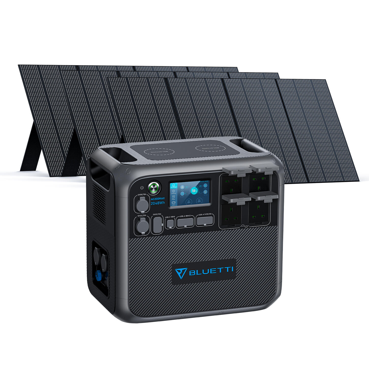 BLUETTI BLUETTI AC200MAX+3*PV350 Solar Generator LiFePO4 Battery for camping, Home Use