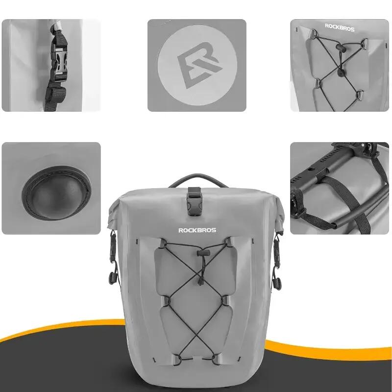 Sakwa rowerowa na bagażnik boczna Rockbros 25l AS-002-2 6/7