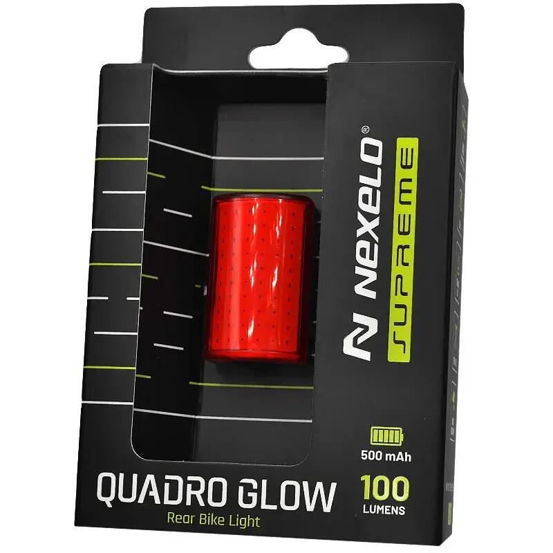 Lampka rowerowa tylna Nexelo Quadro Glow COB LED 100lm 7/7