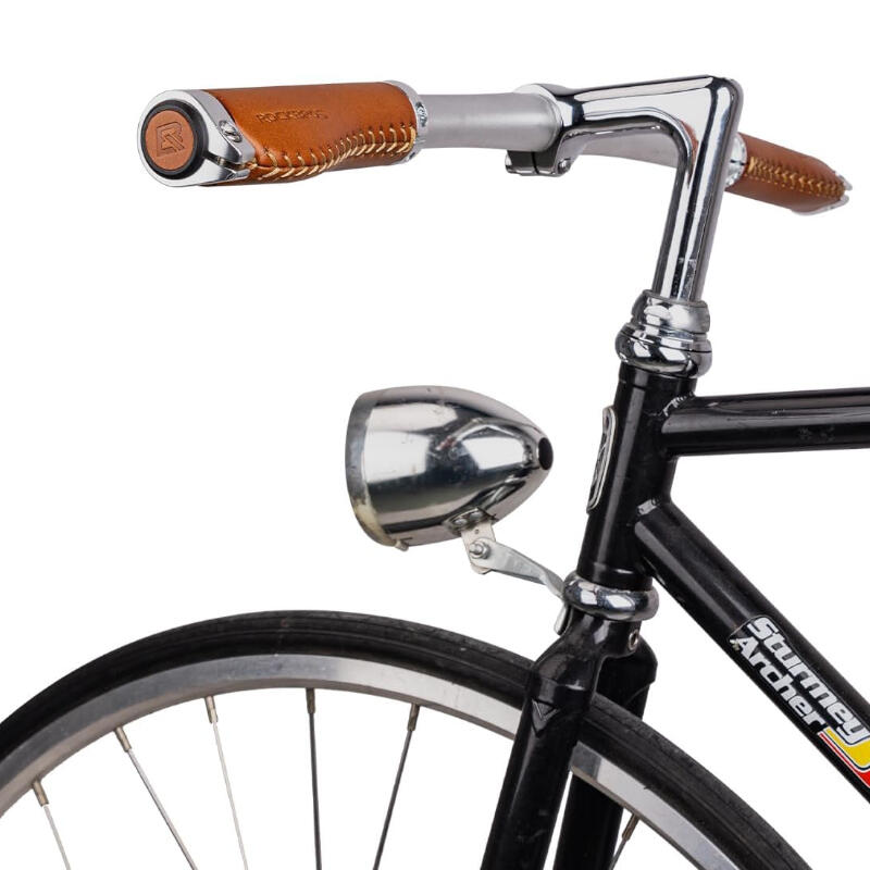 Chwyty rowerowe do kierownicy retro skórzane Rockbros OG-001