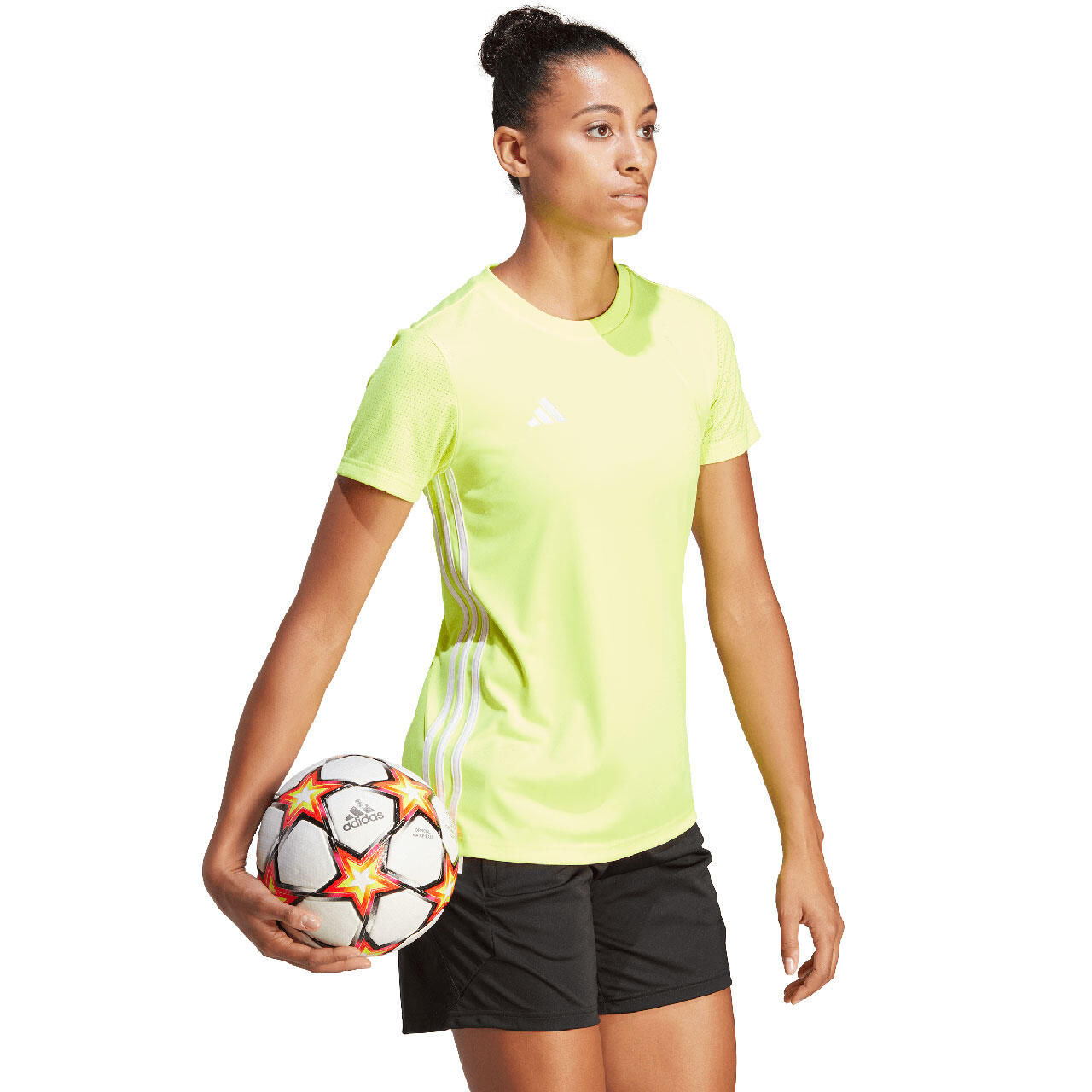 T-shirt Adidas Tabela 23 jaune fluo et blanc 4/8