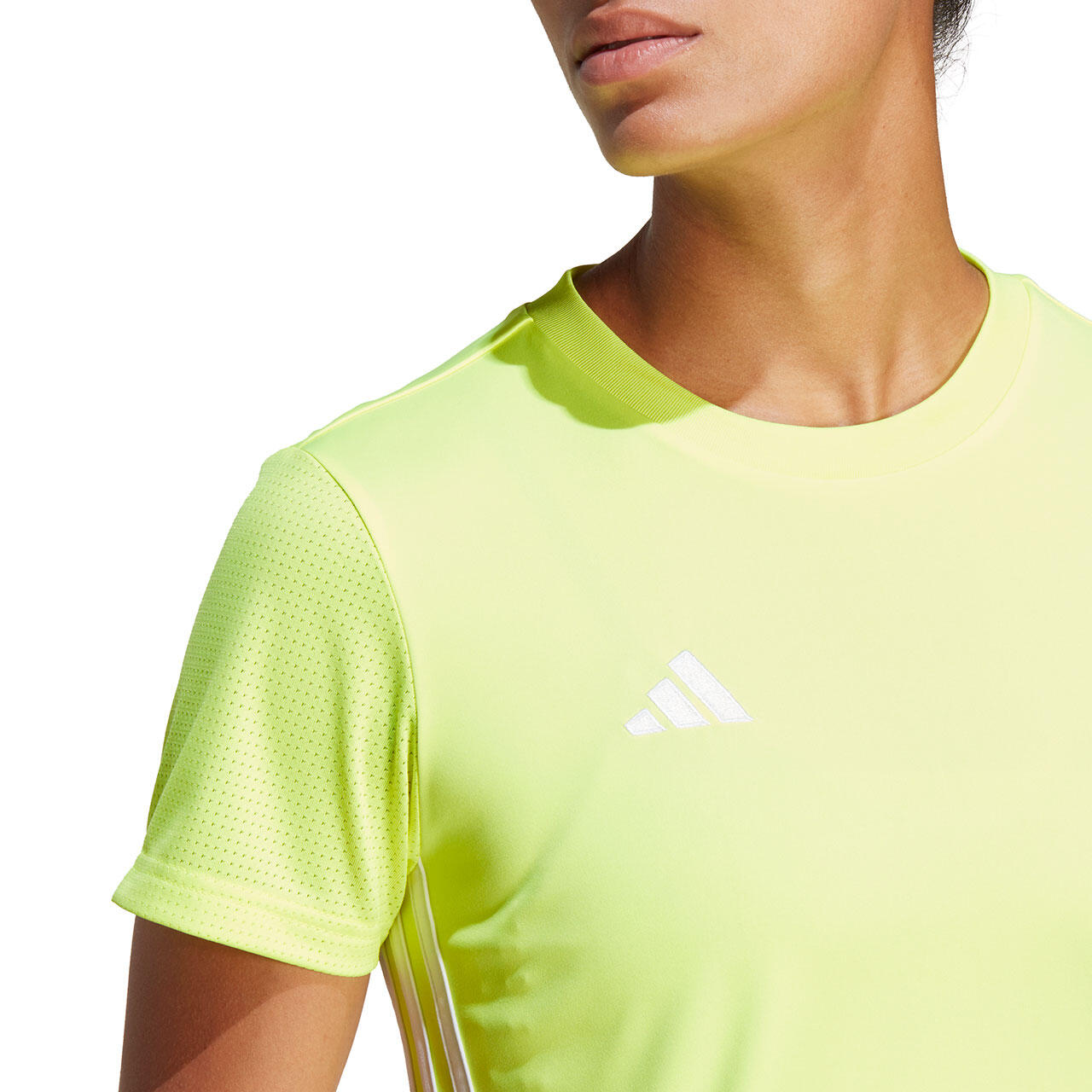 T-shirt Adidas Tabela 23 jaune fluo et blanc 7/8