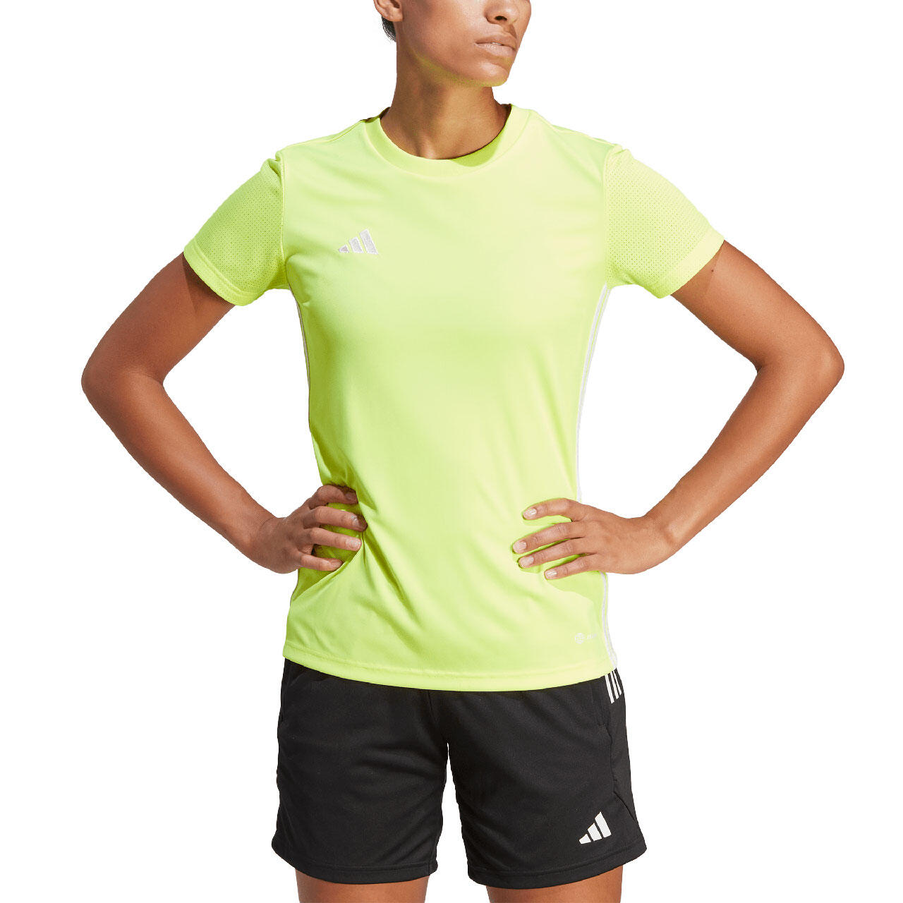 T-shirt Adidas Tabela 23 jaune fluo et blanc 3/8