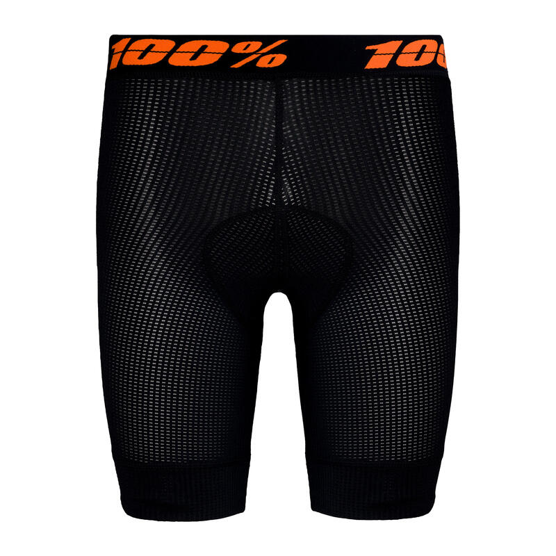 Calzoncillos tipo bóxer de ciclismo para hombre con 100% Crux Liner