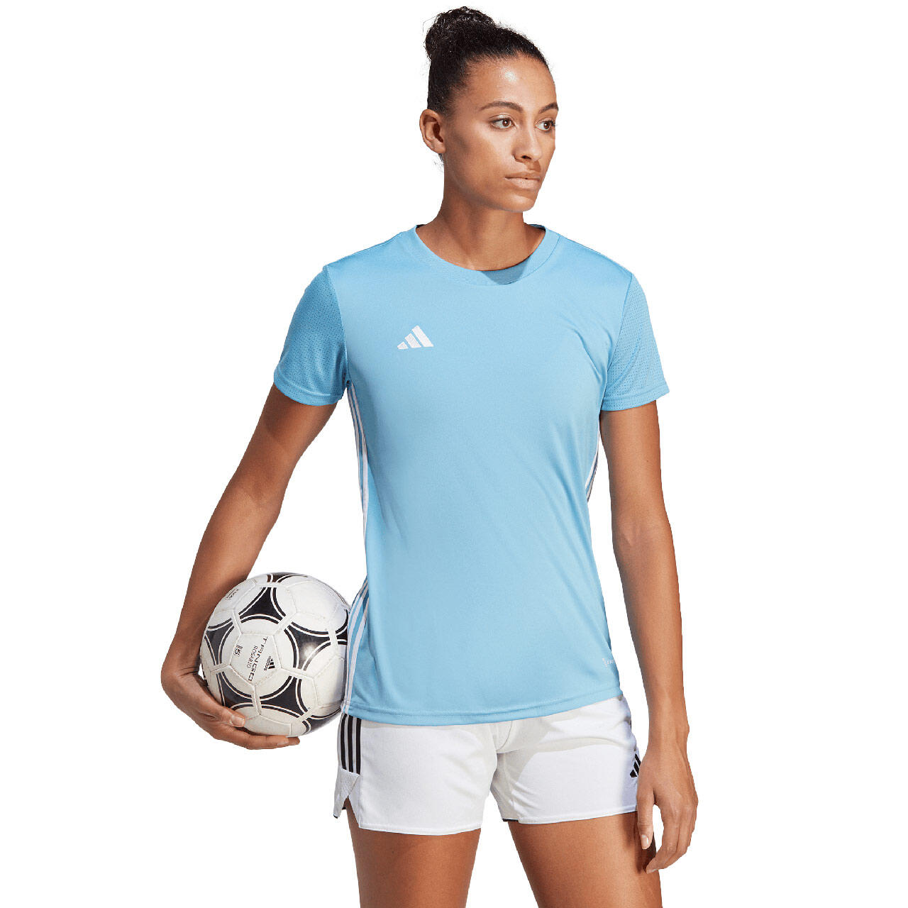 T-shirt adidas Mulher Azul AEROREADY 3/8