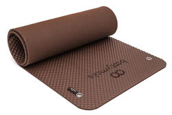 Tapis de sol pour exercices polyvalents, Fitness et Pilates. 160x60cm. Marron