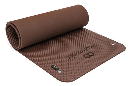 Tapis de sol pour exercices polyvalents, Fitness et Pilates. 160x60cm. Marron