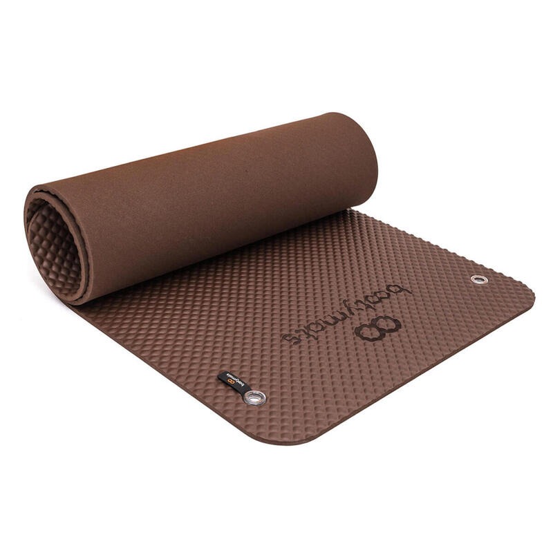 Tapis pour exercices au sol de Pilates. 180x60cm. Chocolat