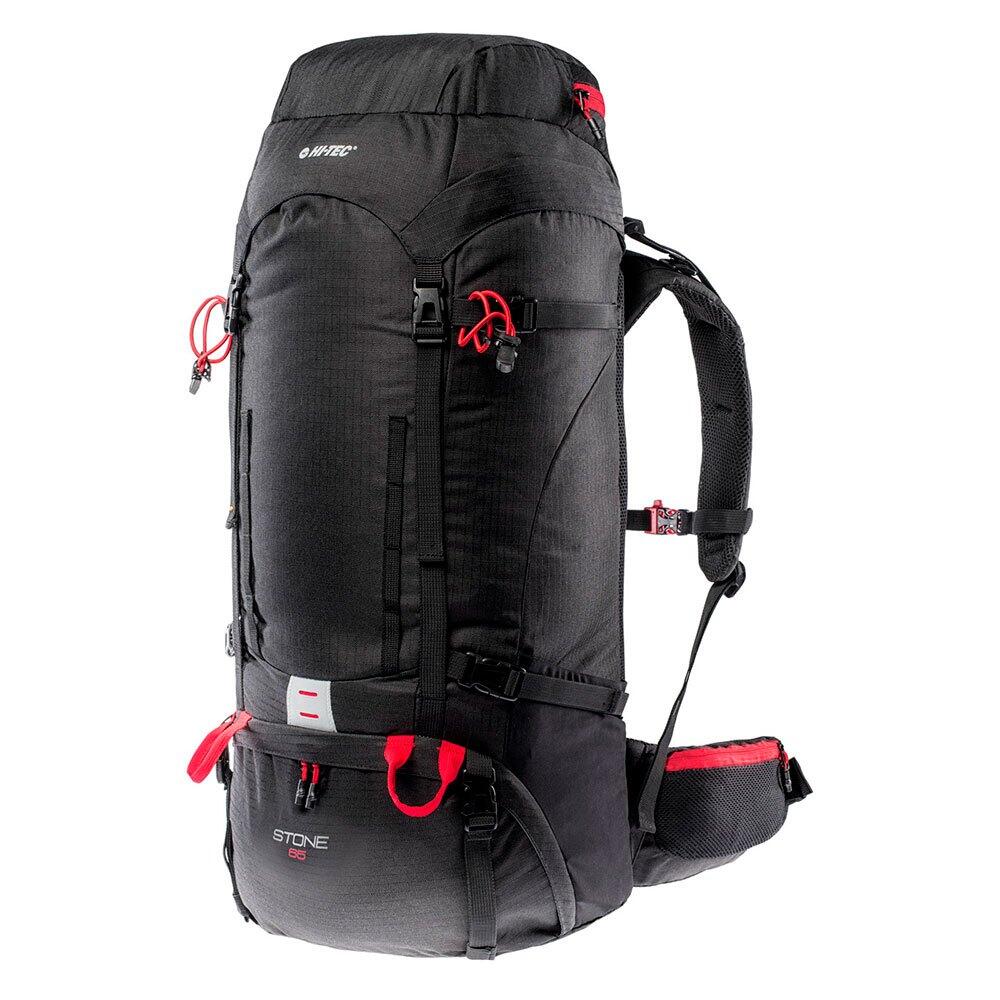 Sac À Dos De Randonnée STONE Adulte (Noir / Rouge Vif) 4/4