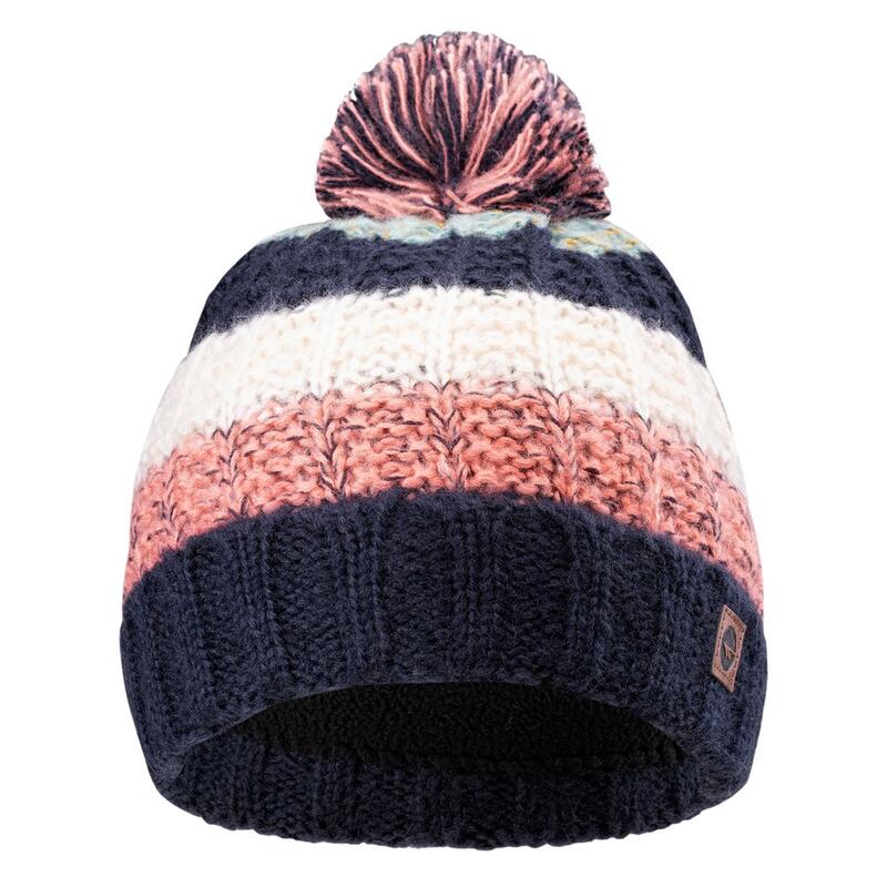 Gorro Beanie Hana para Mujer Iris Negro, Coral Fusión