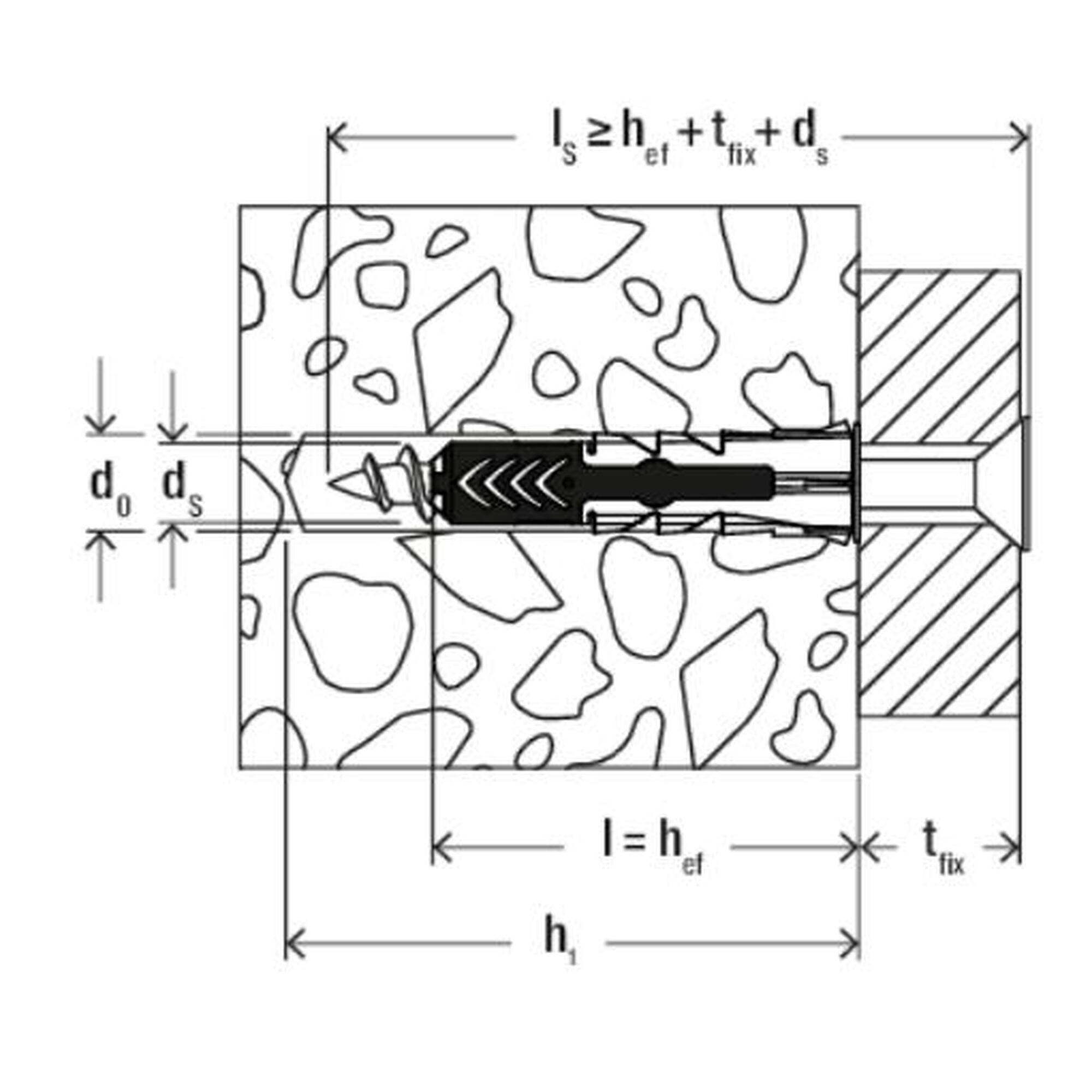 Screws 10 x 80 incl. dowels Fischer (set of 12) (KM12)