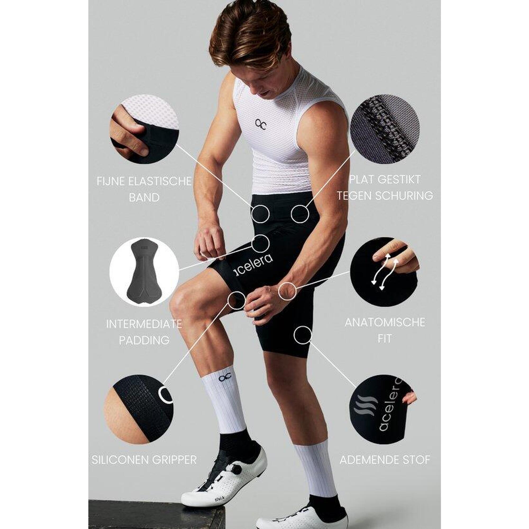 Cuissard velo route homme Pantalon de cyclisme VTT Vetements de velo ACELERA Decathlon