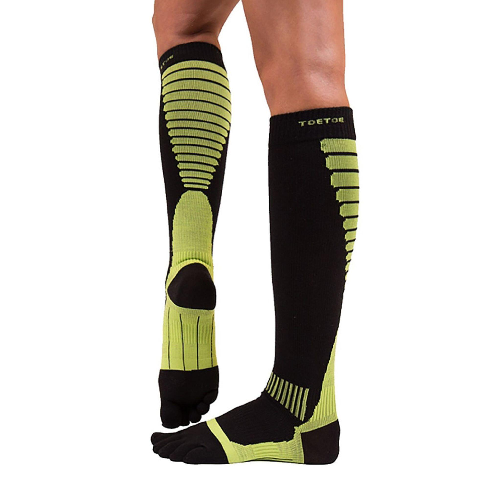 1 Pack Mens & Ladies Sports Compression Knee High Toe Socks 3/7