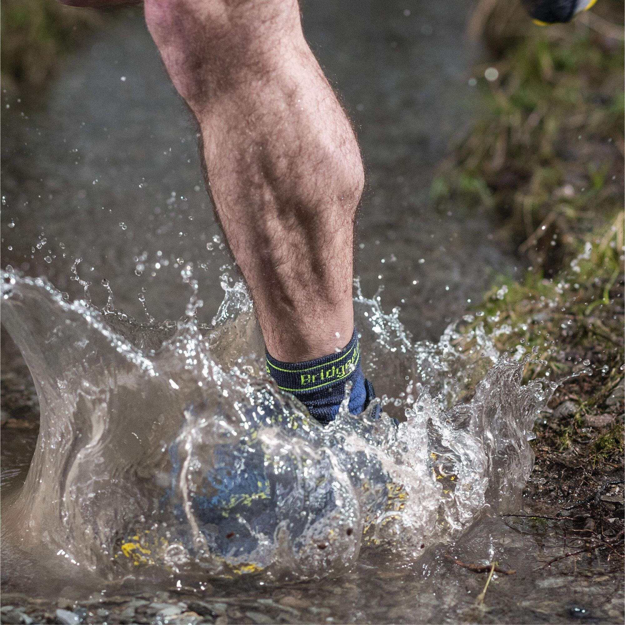 TRAIL RUN Ultralight T2 Merino Sport 3/4 Crew Men's - Blue 5/6