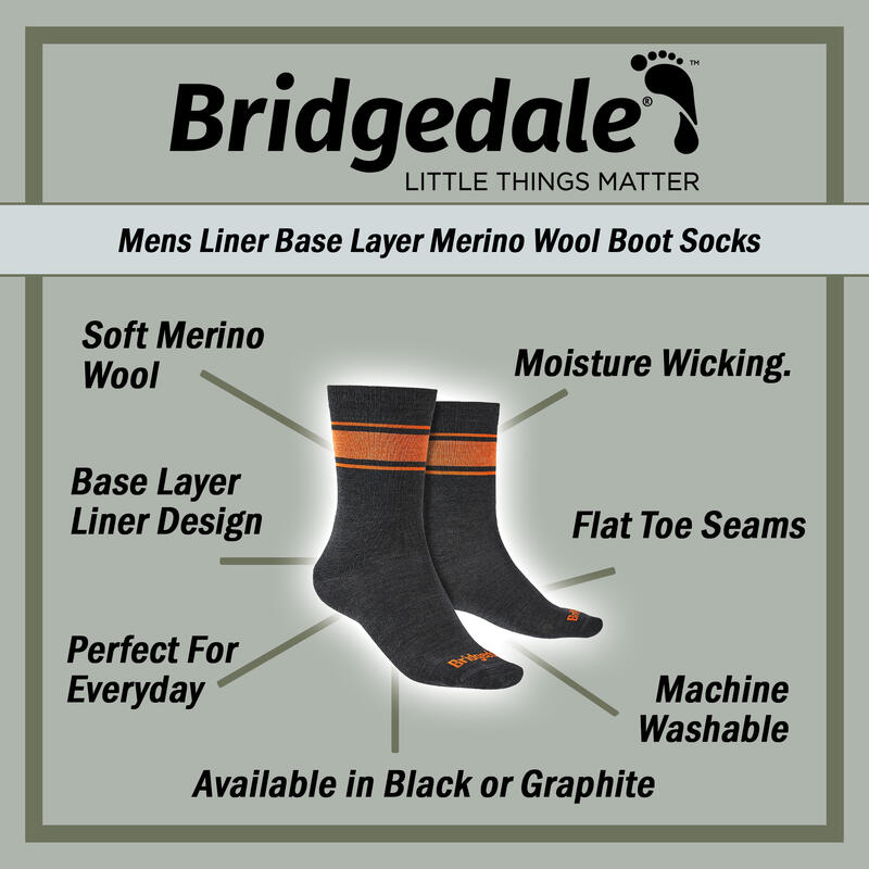 Skarpetki do turystyki męskie Bridgedale Everyday Ultra Lt Merino P Boot