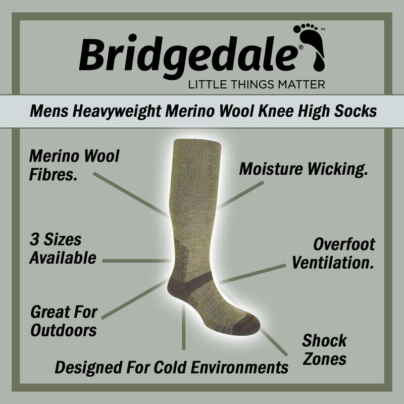 Skarpety wysokogórskie męskie Bridgedale Explorer Heavy Merino P Knee