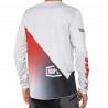 Langarmtrikot 100% R-Core-X Grau / Rot Racer 2/3