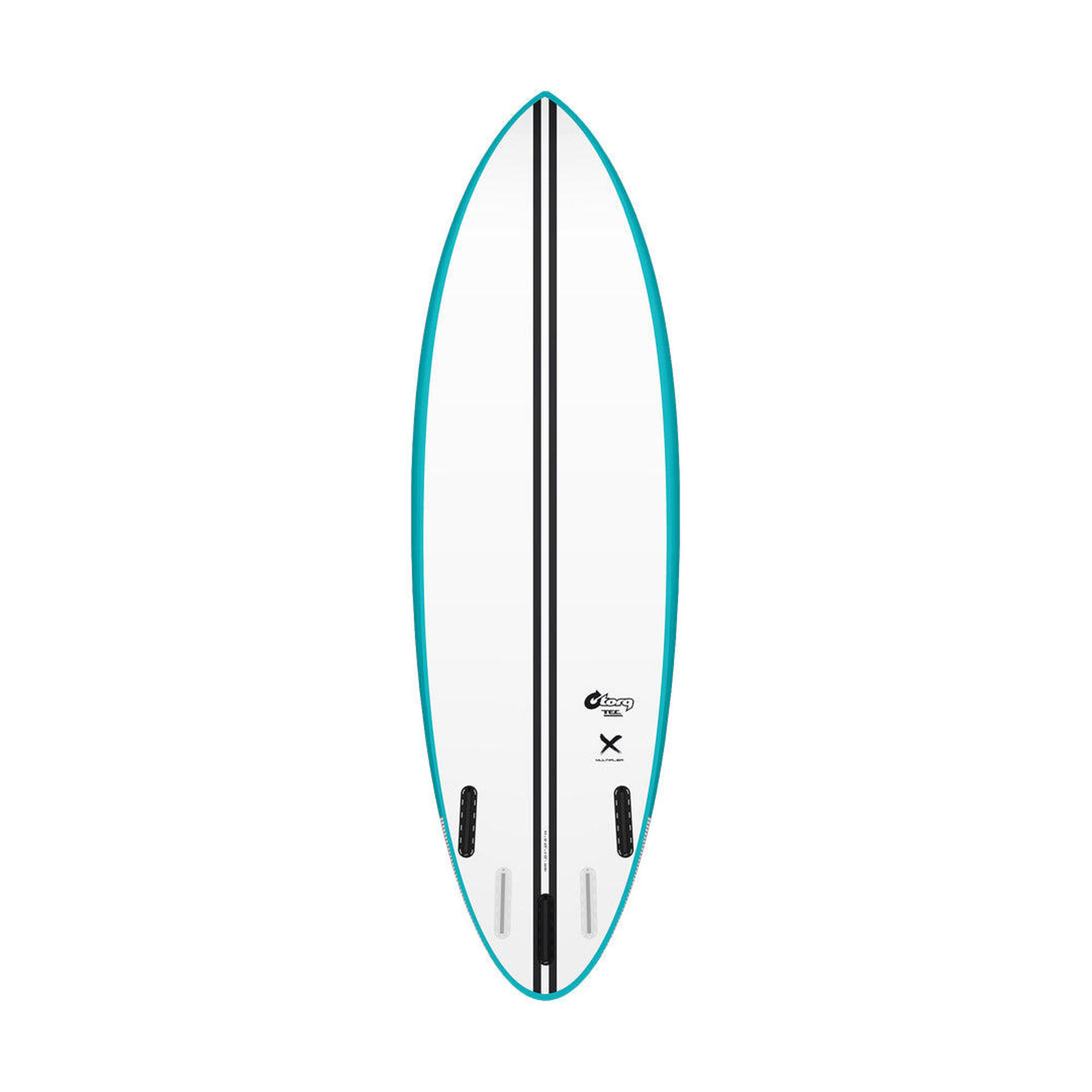 Planche de surf Shortboard Multiplier TEC Torq Teal/White 5'8