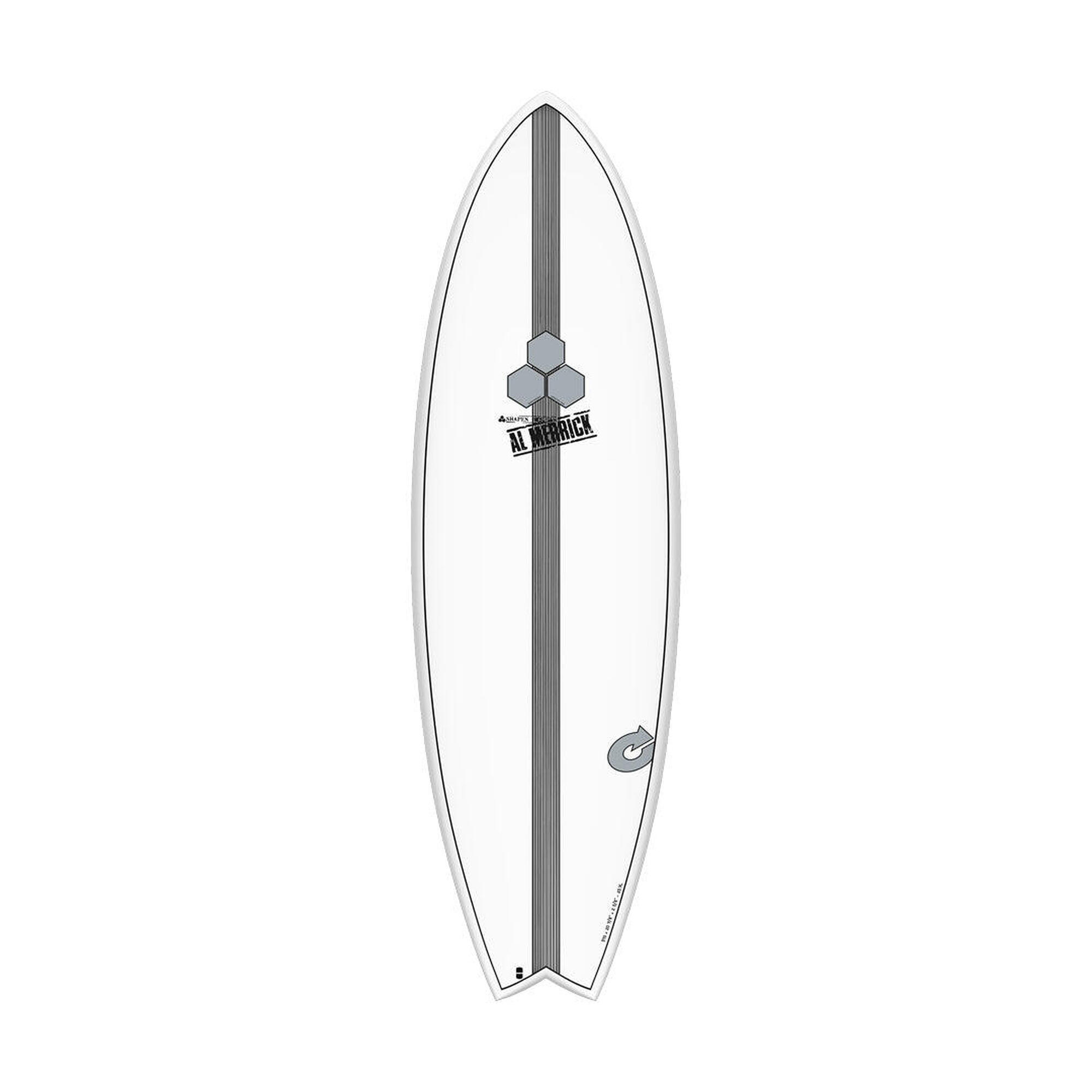 Planche de surf Fish Podmod Xlite  White/Pinline 5'10