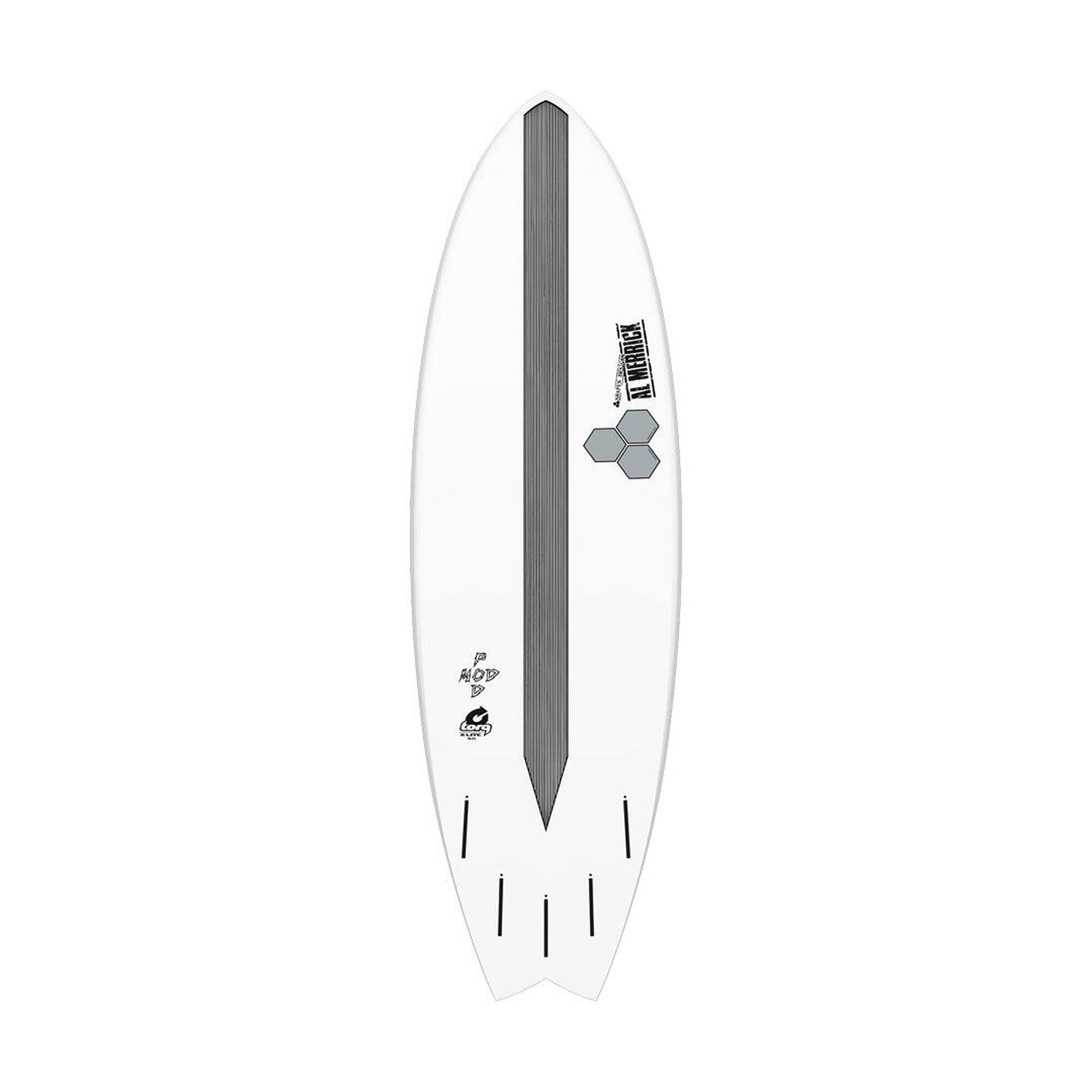 Planche de surf Fish Podmod Xlite  White/Pinline 5'10