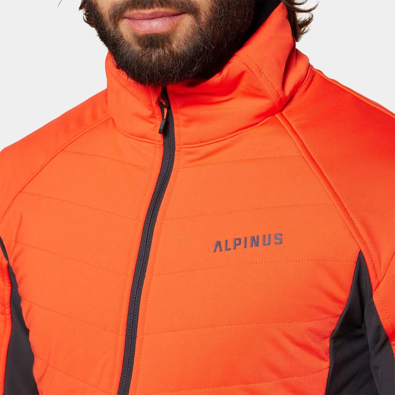 Kurtka męska hybrydowa Alpinus Brazeau pomarańczowa Pro 4/7