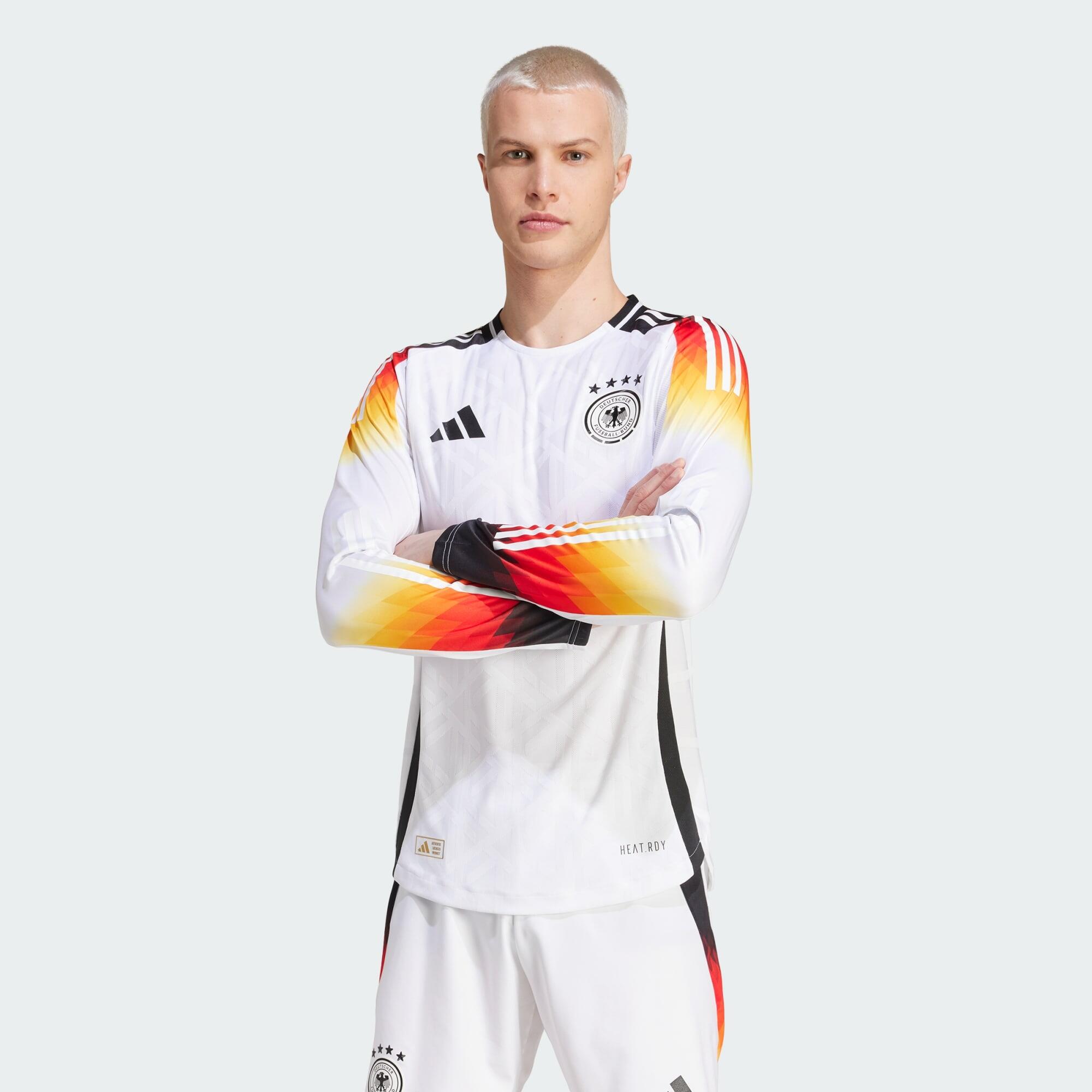 Germany 24 Long Sleeve Home Authentic Jersey 1/6