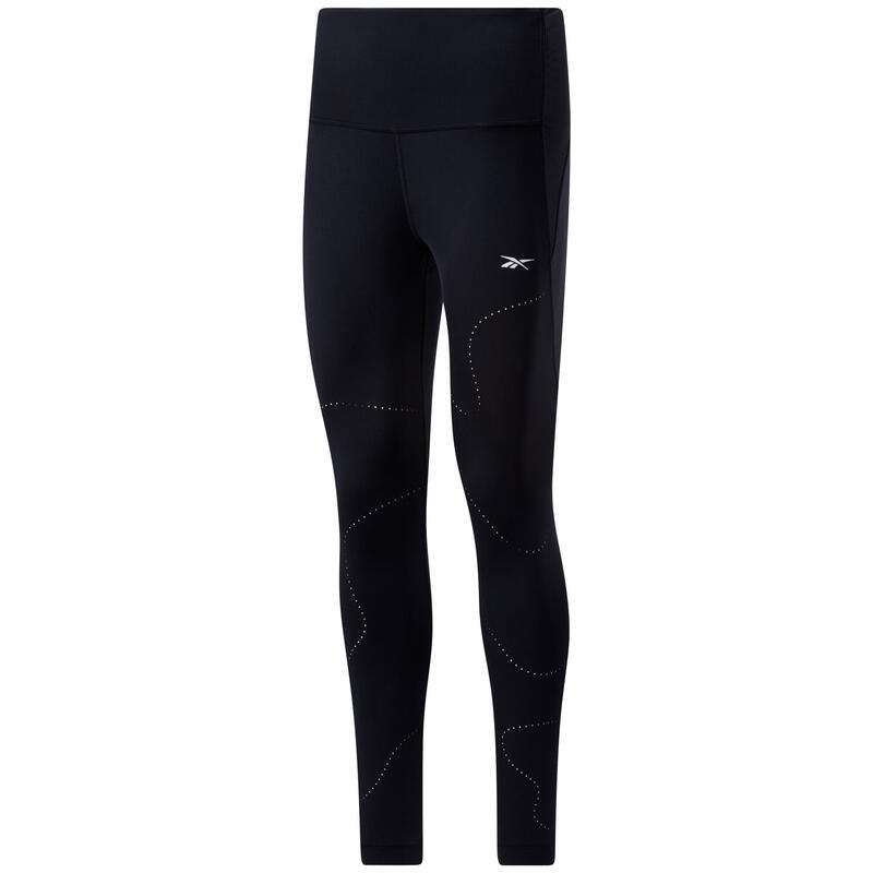 Leggings perforados de cintura alta para mujer Reebok Lux Perform
