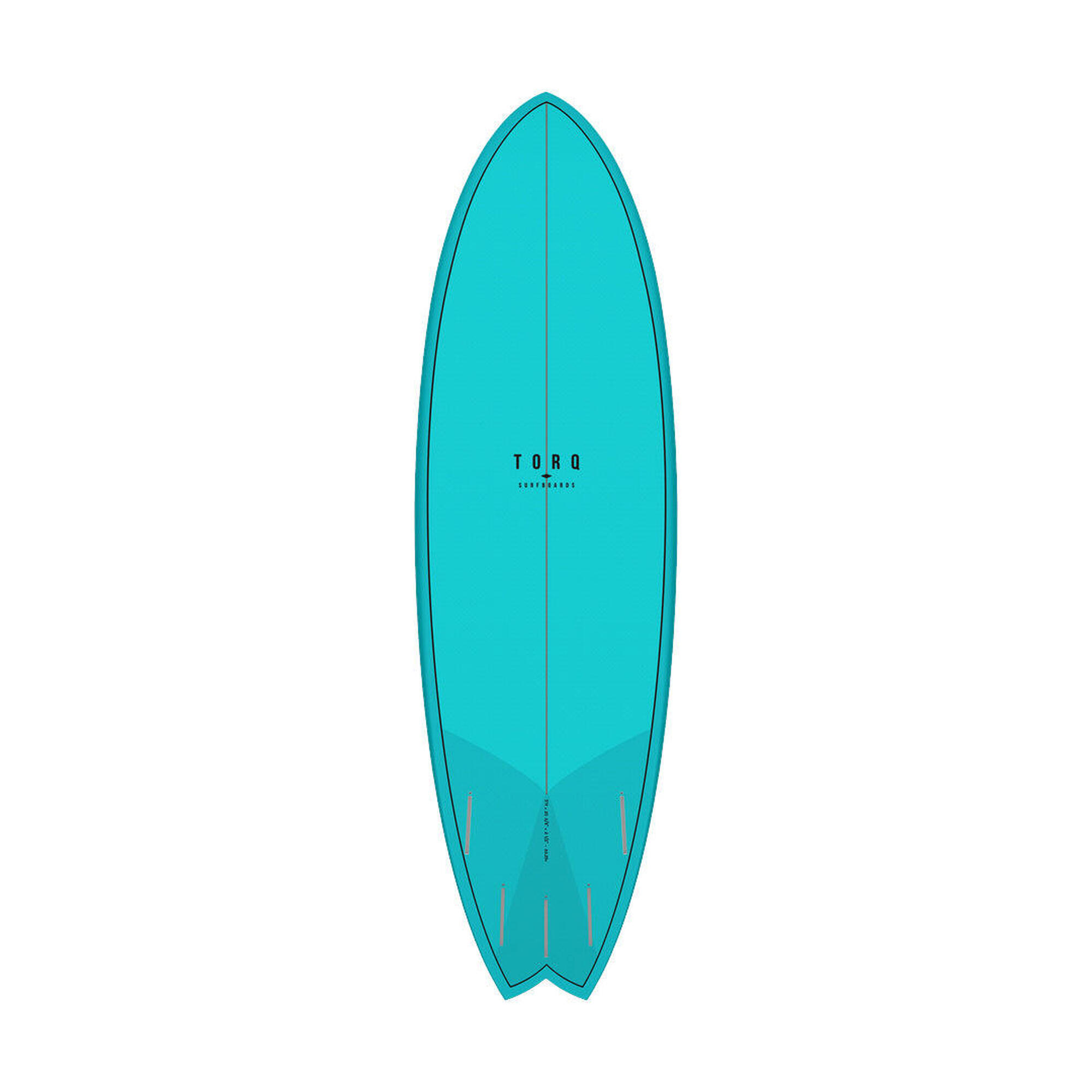 Planche de surf Fish Modfish TET deep turquoise/pattern 7'2
