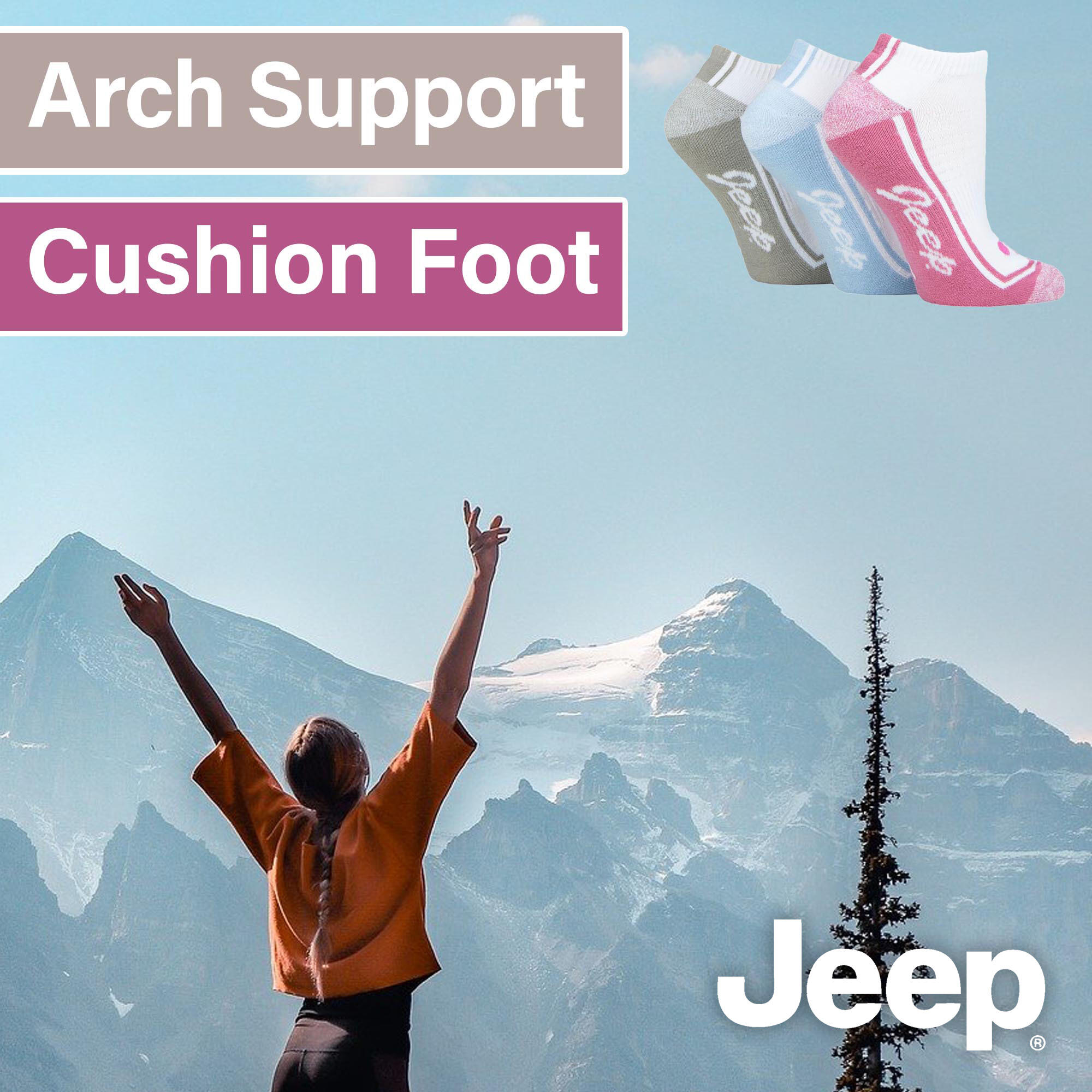 Lot de 3 paires de chaussettes d'entraînement Performance pour femmes 3/4