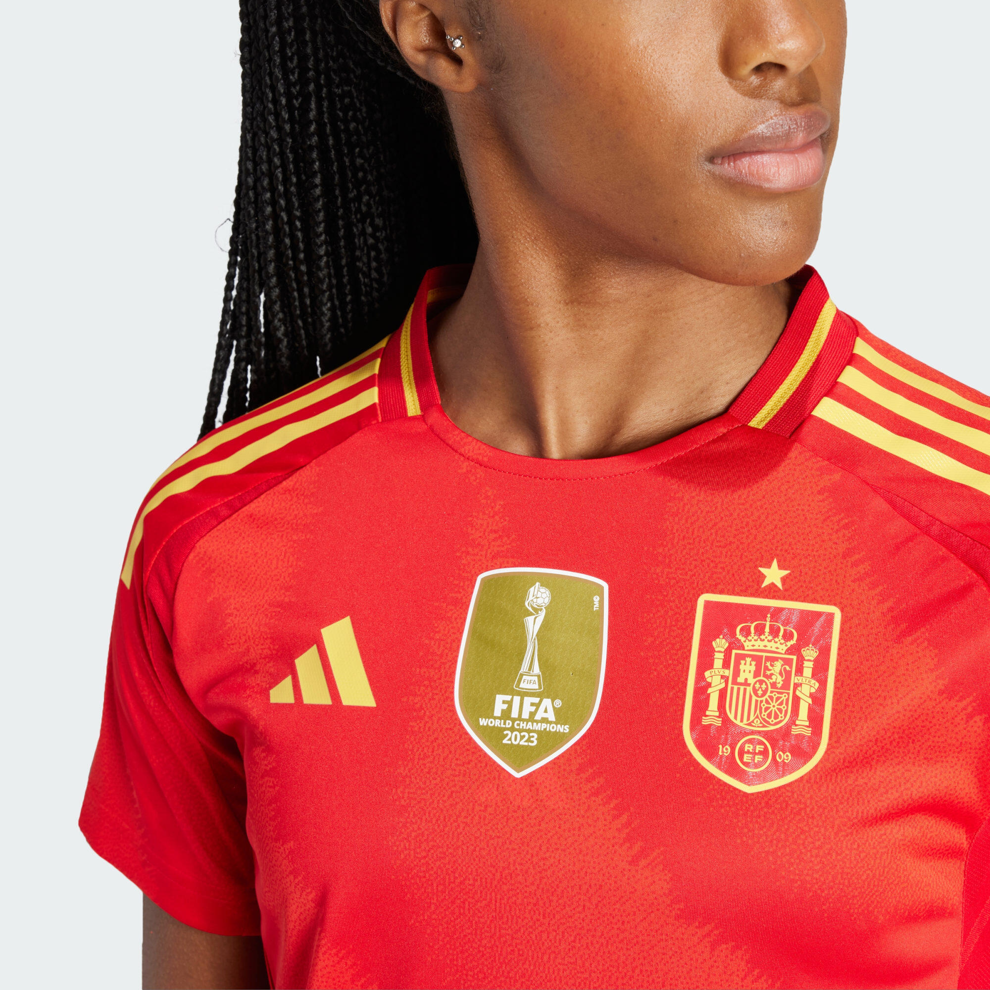 Spain 2024 Home Authentic Jersey Women 4/6