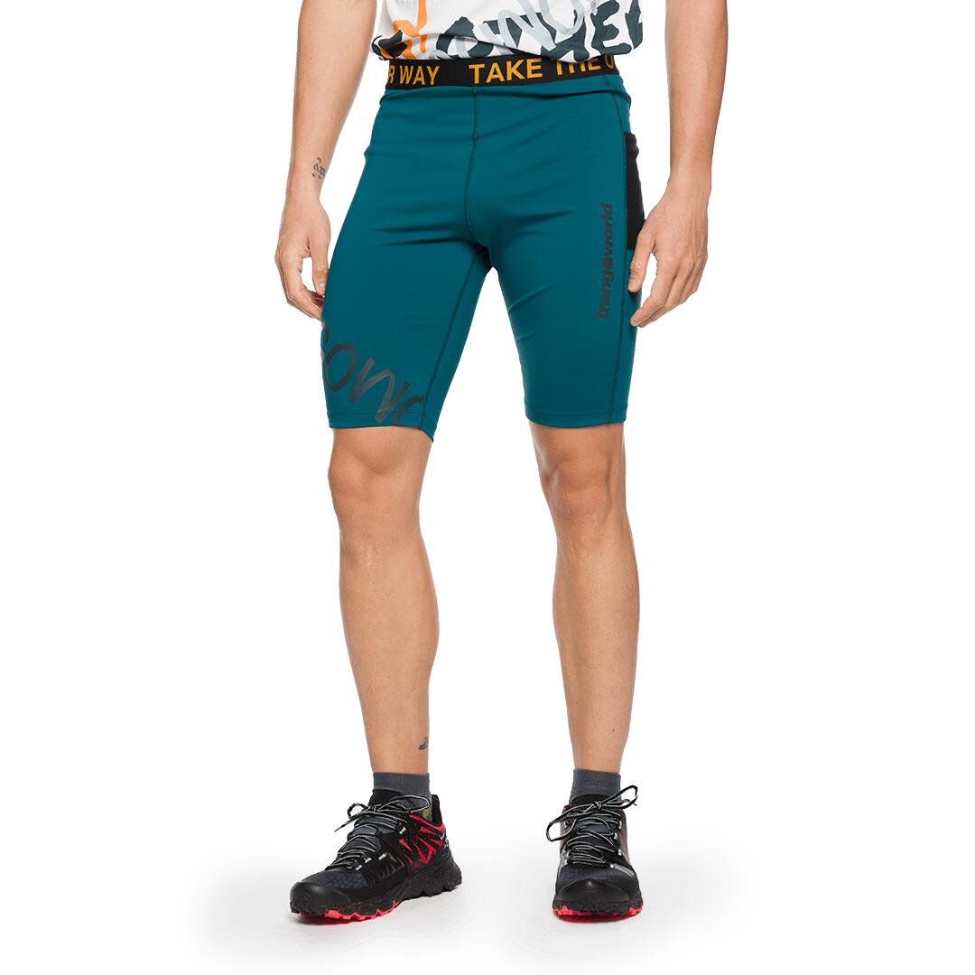 TRANGOWORLD Mallas cortas de Trail Running para Hombre Trangoworld Bocharz Azul/Negro