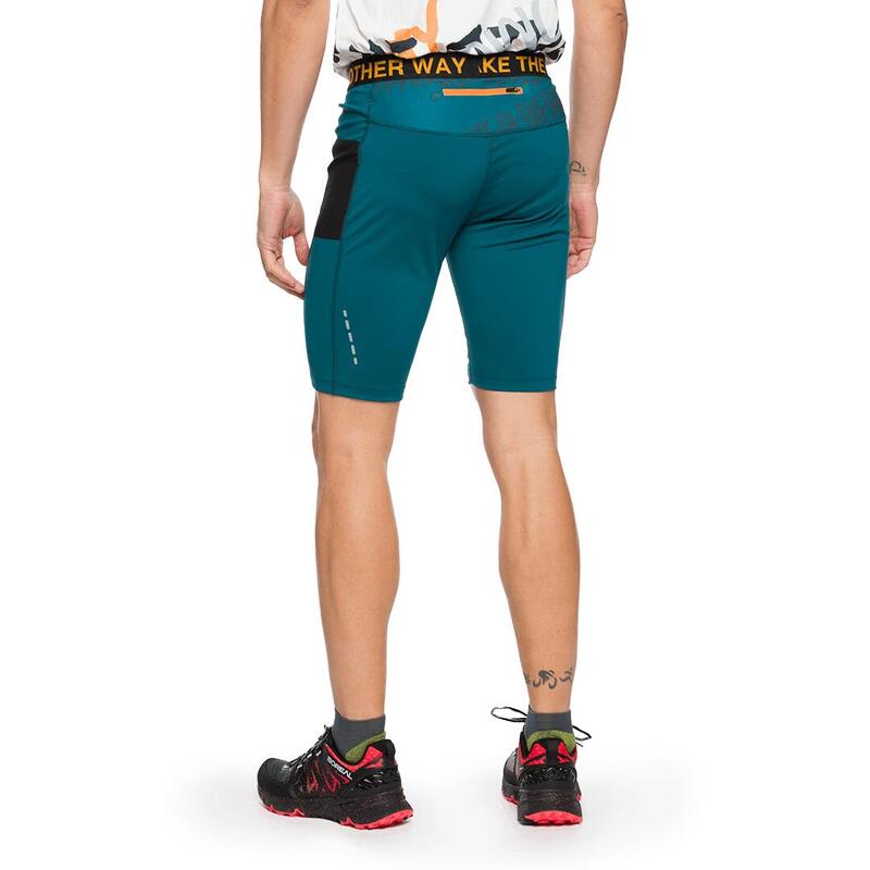 Mallas cortas de Trail Running para Hombre Trangoworld Bocharz Azul/Negro