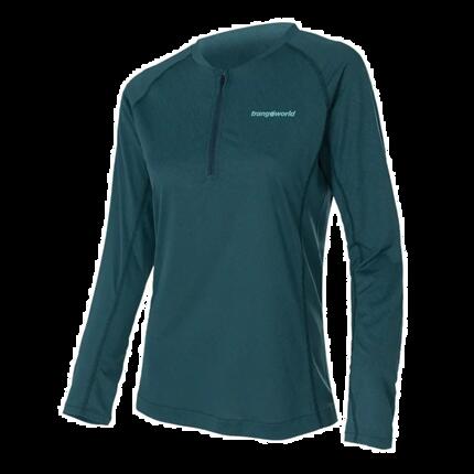 Camiseta manga larga para Mujer Trangoworld Naret Azul/Verde