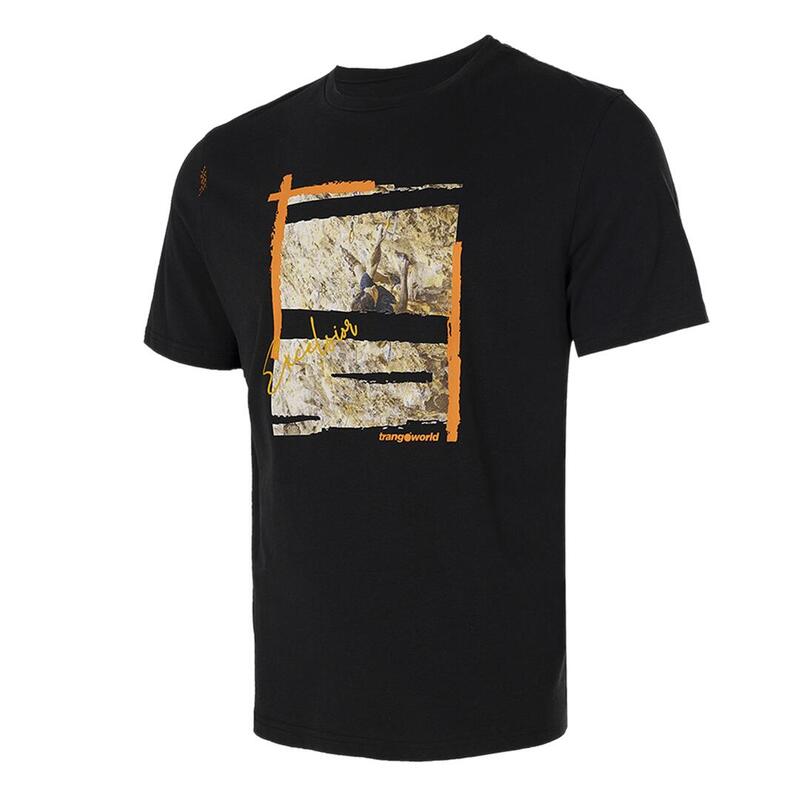 Camiseta de manga corta para Hombre Trangoworld Excelsior Negro