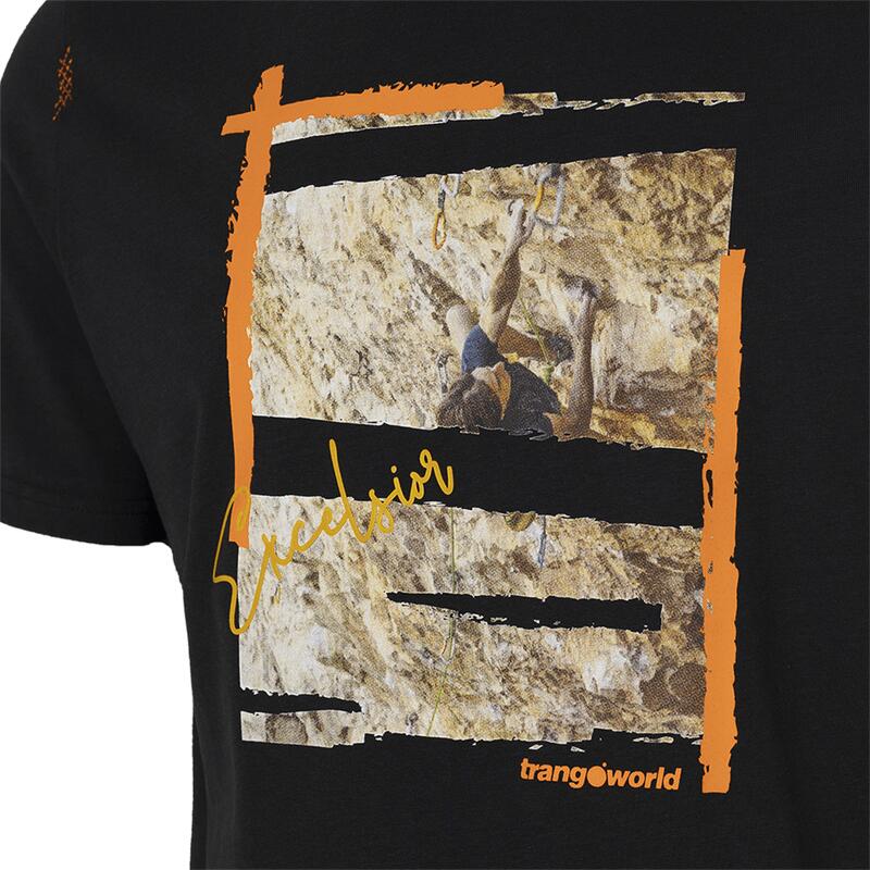 Camiseta de manga corta para Hombre Trangoworld Excelsior Negro