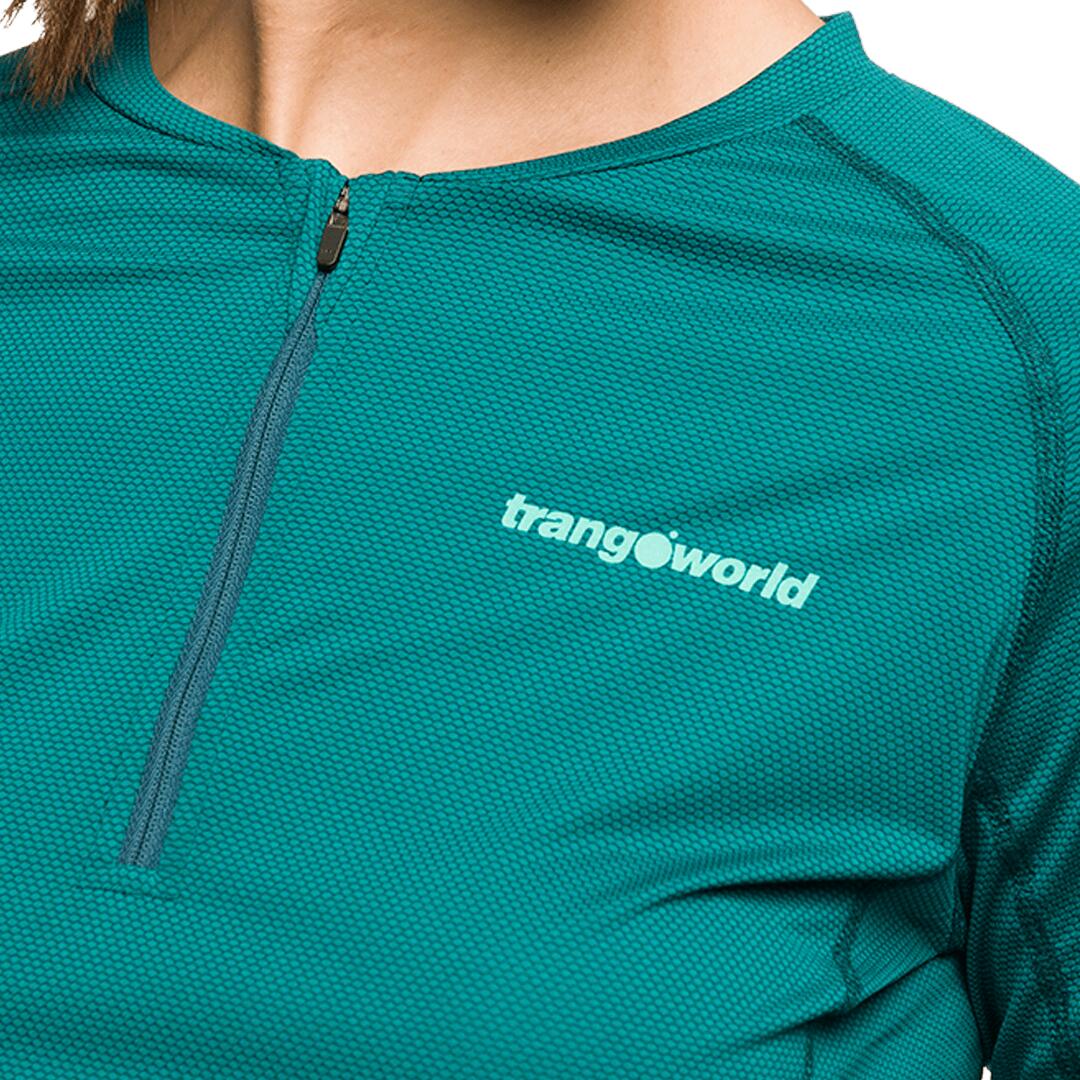Camiseta manga larga para Mujer Trangoworld Naret Verde 6/6