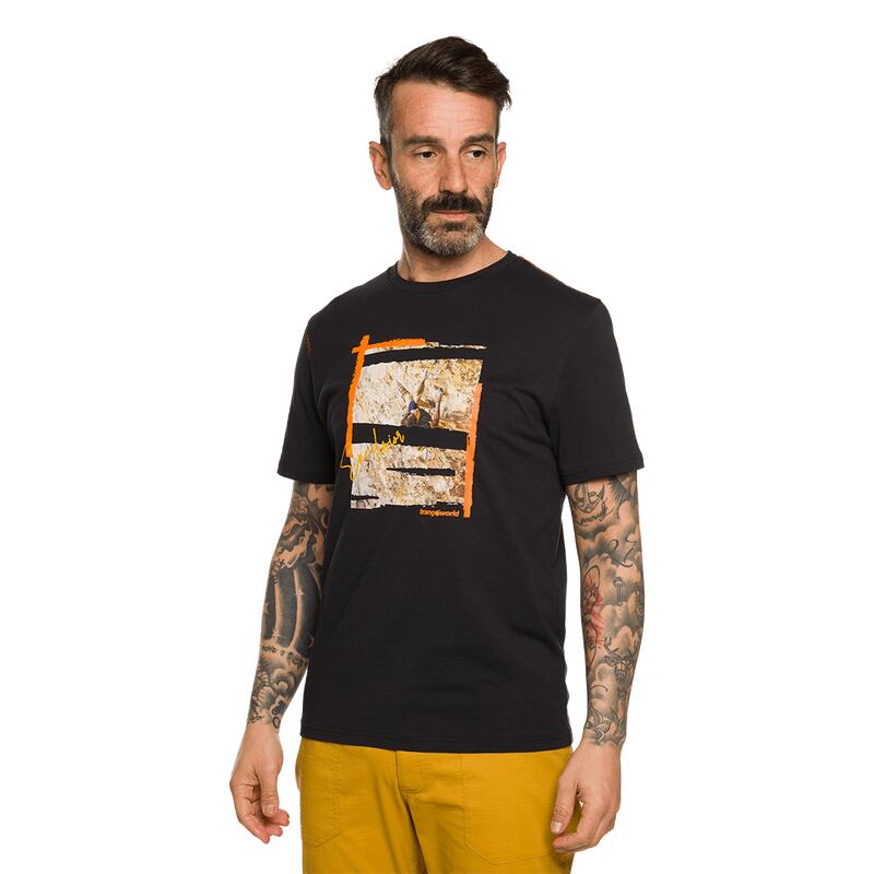 Camiseta de manga corta para Hombre Trangoworld Excelsior Negro