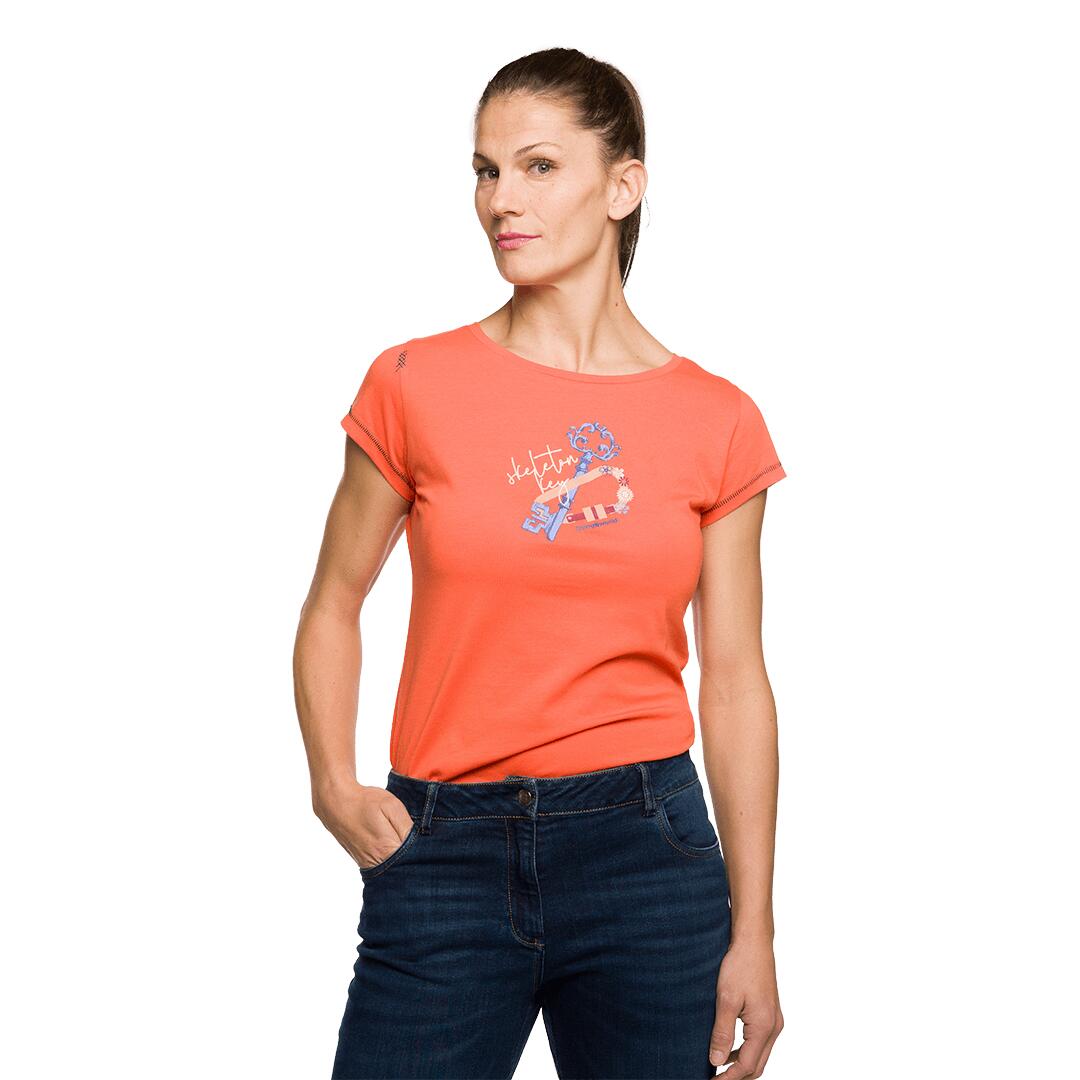 Camiseta para Mujer Trangoworld Keys Naranja 3/6